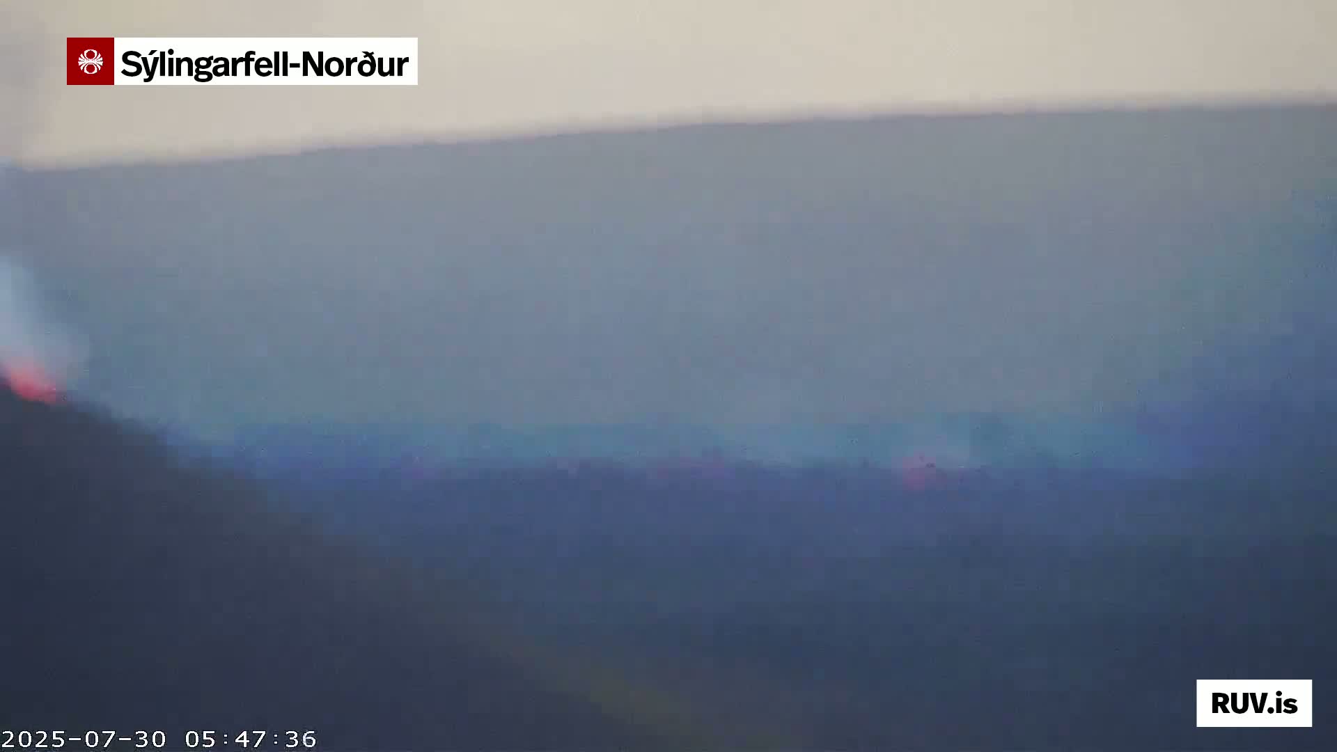 Sýlingarfell Tuya Volcano towards North PTZ Live Cam - Grindavik, Grindavikurbaer (Grindavíkurbær), Southern Peninsula (Suðurnes), Iceland