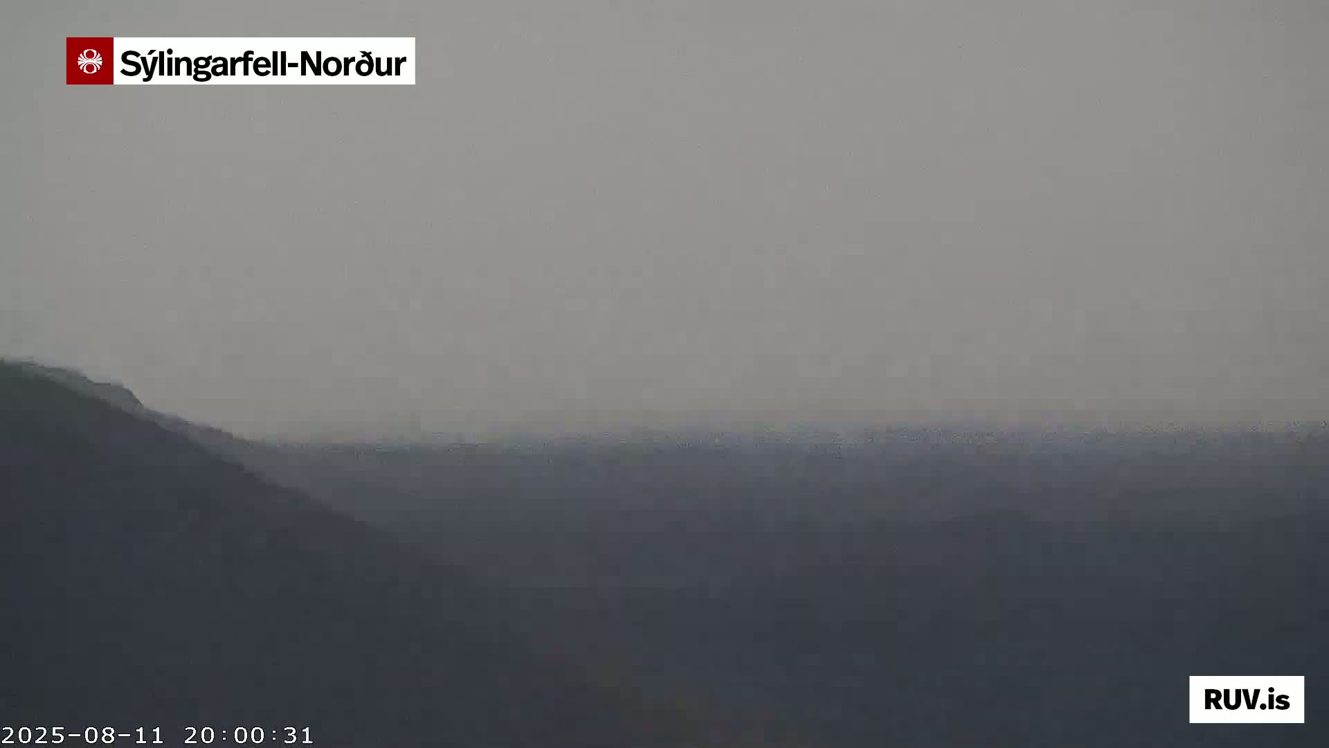 Sýlingarfell Tuya Volcano towards North PTZ Live Cam - Grindavik, Grindavikurbaer (Grindavíkurbær), Southern Peninsula (Suðurnes), Iceland