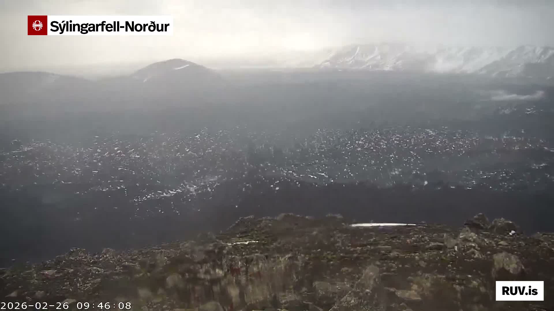 Sýlingarfell Tuya Volcano towards North PTZ Live Cam - Grindavik, Grindavikurbaer (Grindavíkurbær), Southern Peninsula (Suðurnes), Iceland