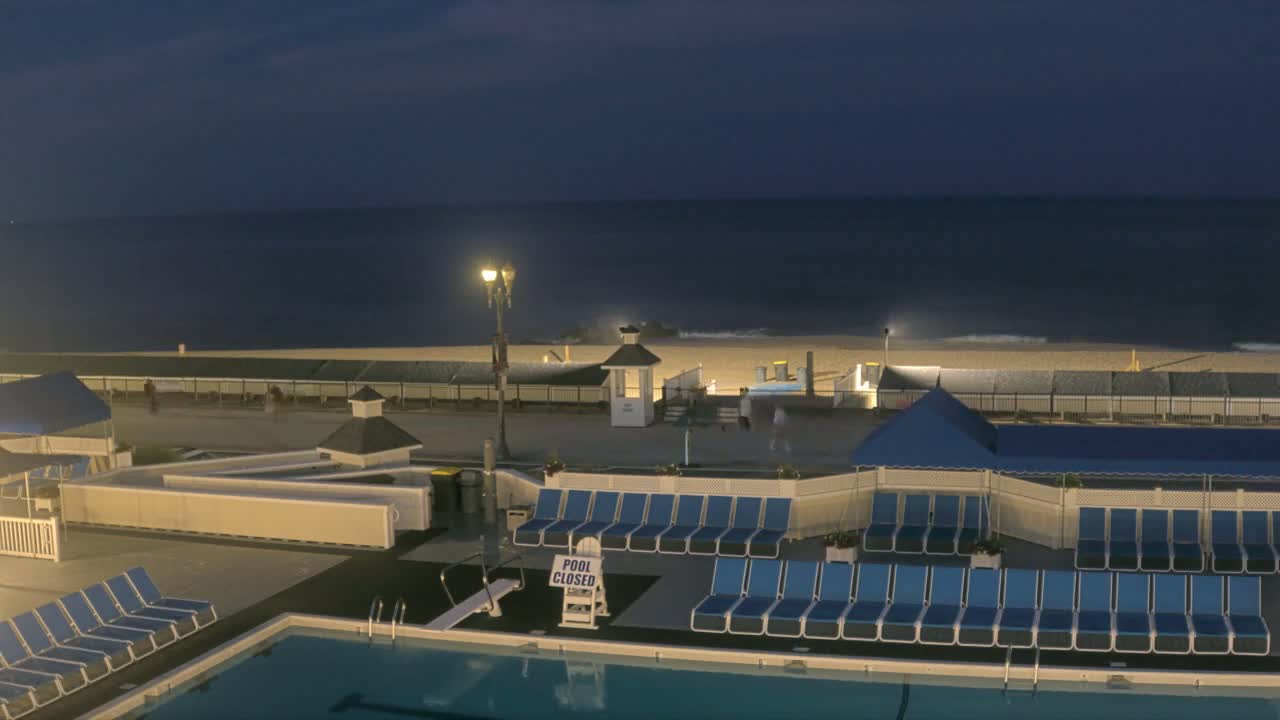 Long Branch Beach towards Northeast from Promenade Beach Club Live Cam - Long Branch, Monmouth, New Jersey, USA