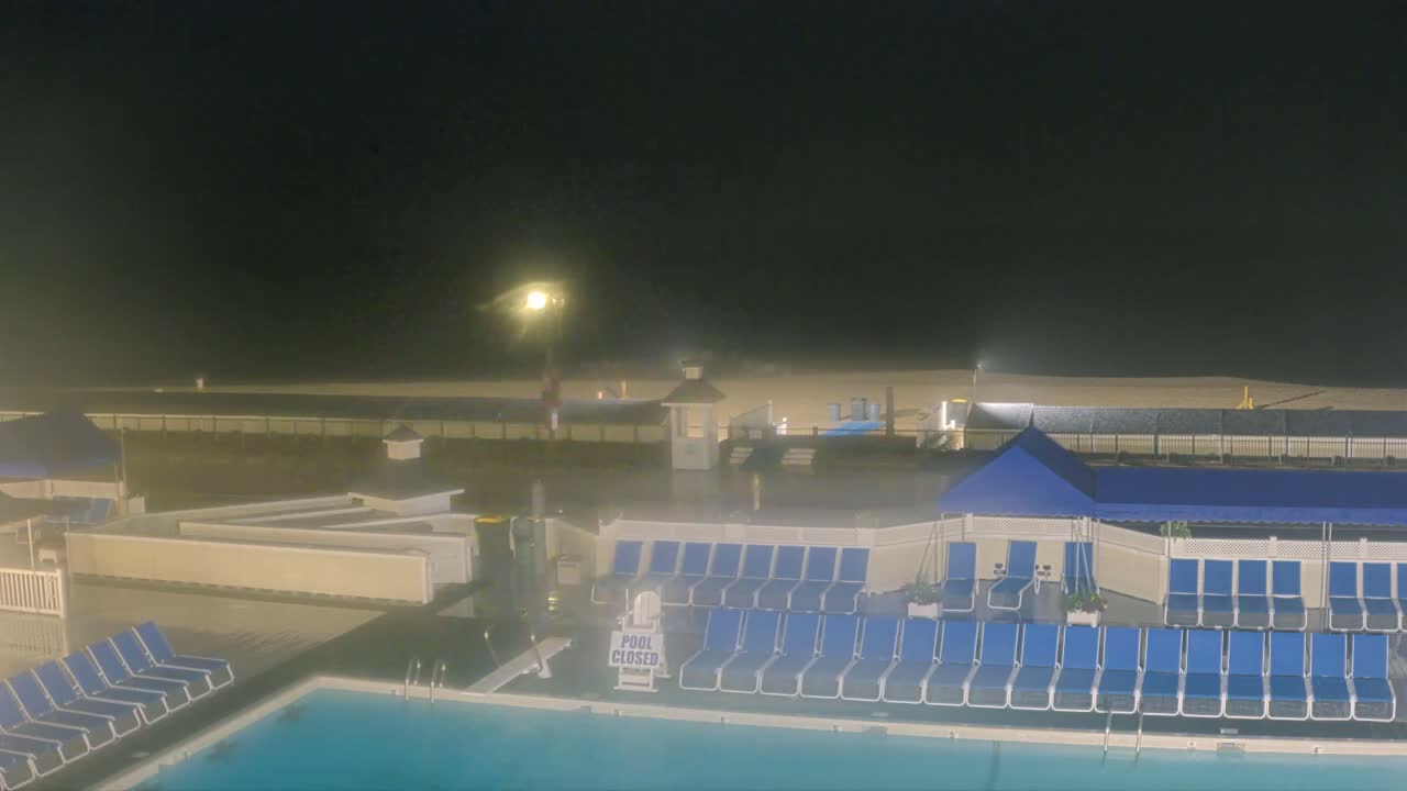 Long Branch Beach towards Northeast from Promenade Beach Club Live Cam - Long Branch, Monmouth, New Jersey, USA