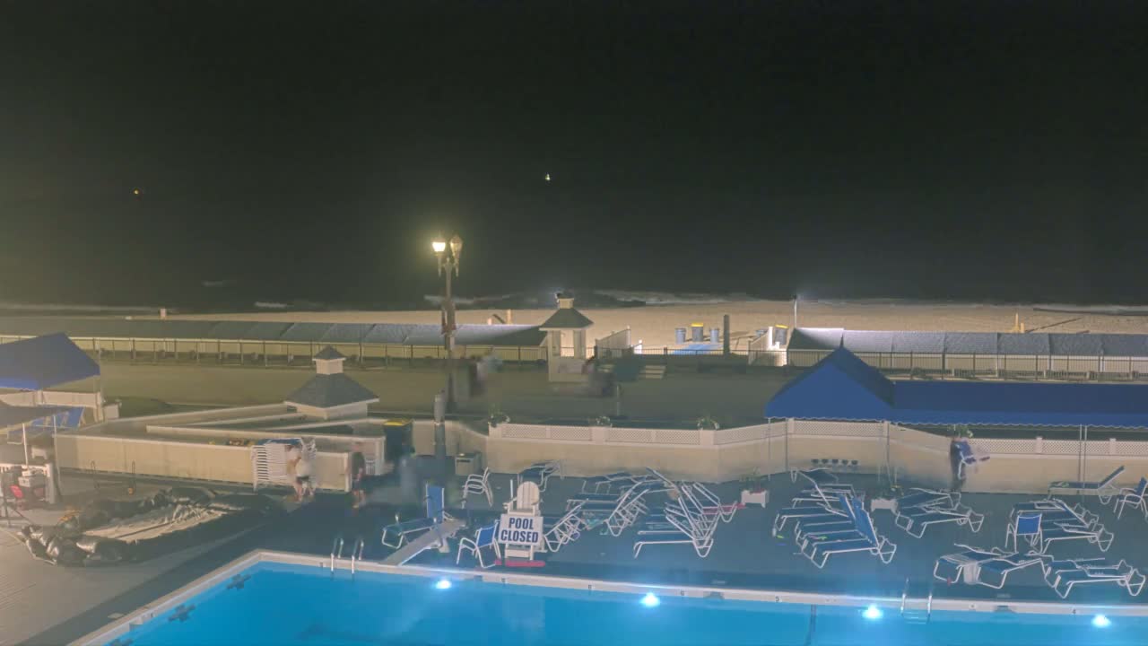 Long Branch Beach towards Northeast from Promenade Beach Club Live Cam - Long Branch, Monmouth, New Jersey, USA