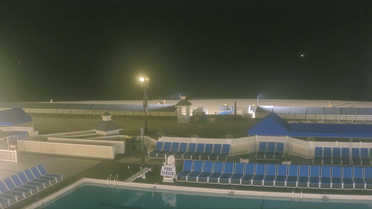 Long Branch Beach towards Northeast from Promenade Beach Club Live Cam - Long Branch, Monmouth, New Jersey, USA