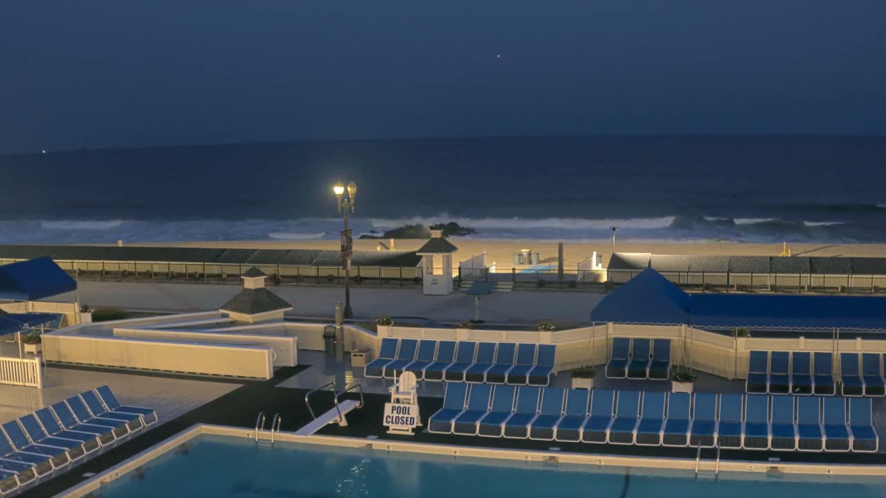 Long Branch Beach towards Northeast from Promenade Beach Club Live Cam - Long Branch, Monmouth, New Jersey, USA