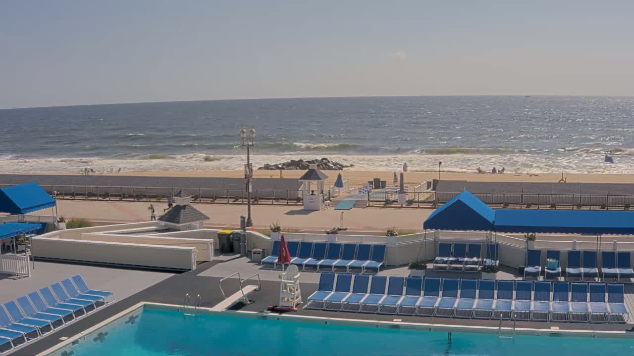Long Branch Beach towards Northeast from Promenade Beach Club Live Cam - Long Branch, Monmouth, New Jersey, USA