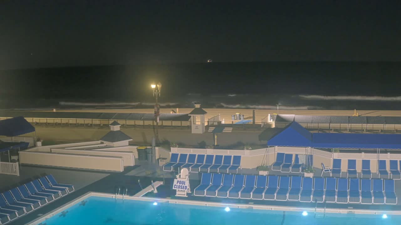 Long Branch Beach towards Northeast from Promenade Beach Club Live Cam - Long Branch, Monmouth, New Jersey, USA