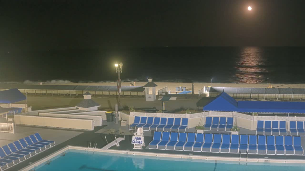 Long Branch Beach towards Northeast from Promenade Beach Club Live Cam - Long Branch, Monmouth, New Jersey, USA