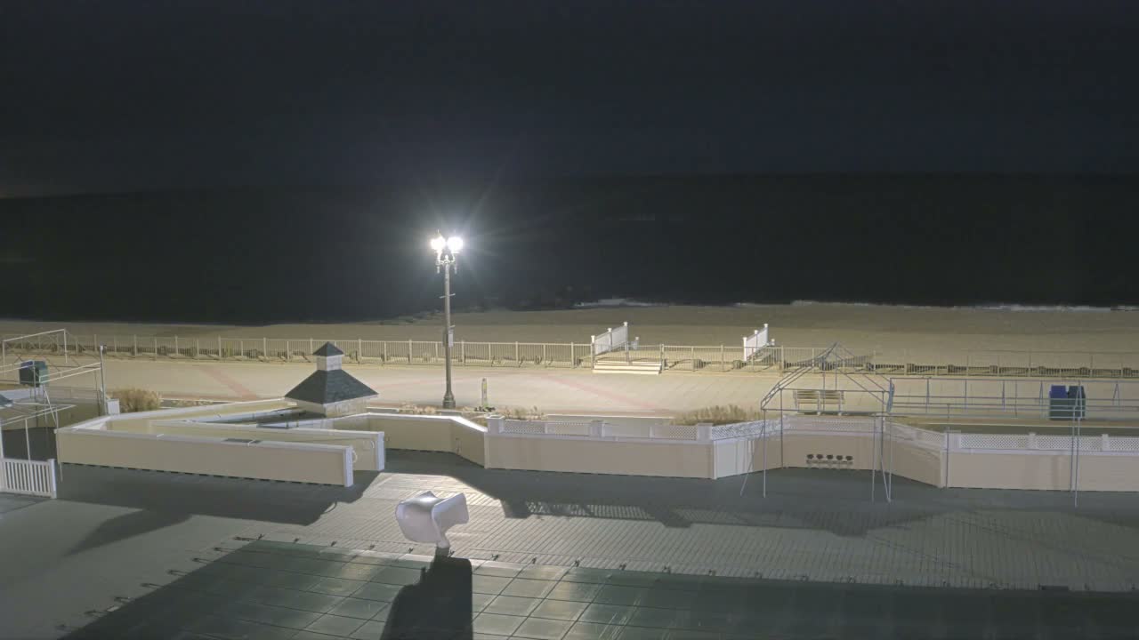 Long Branch Beach towards Northeast from Promenade Beach Club Live Cam - Long Branch, Monmouth, New Jersey, USA
