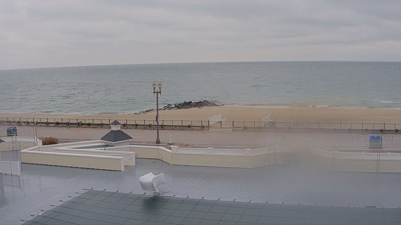 Long Branch Beach towards Northeast from Promenade Beach Club Live Cam - Long Branch, Monmouth, New Jersey, USA