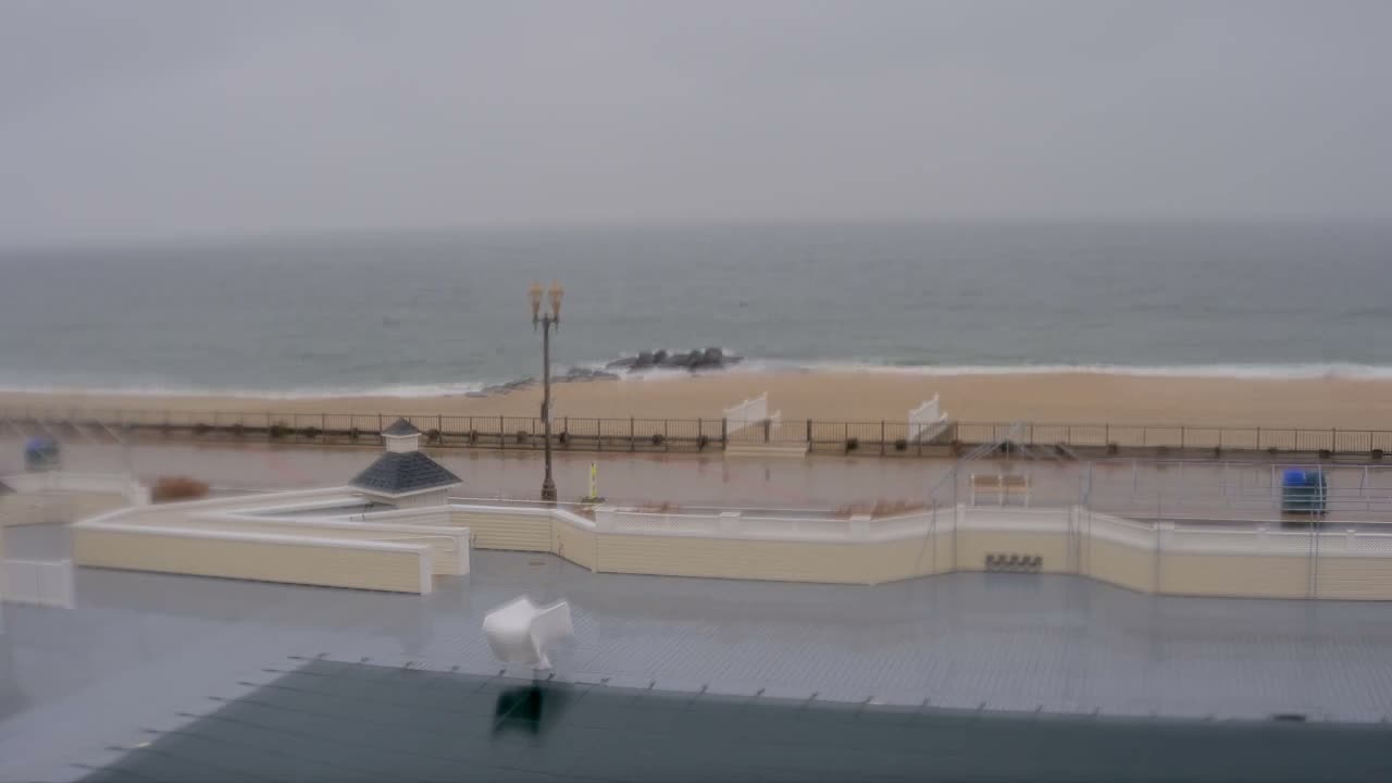 Long Branch Beach towards Northeast from Promenade Beach Club Live Cam - Long Branch, Monmouth, New Jersey, USA