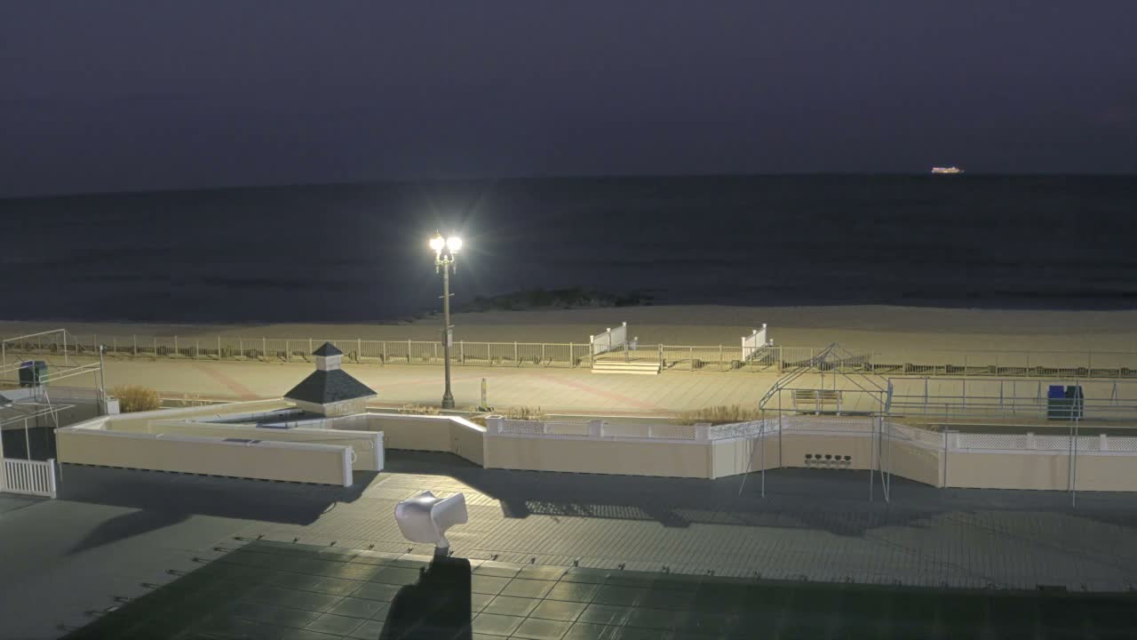 Long Branch Beach towards Northeast from Promenade Beach Club Live Cam - Long Branch, Monmouth, New Jersey, USA