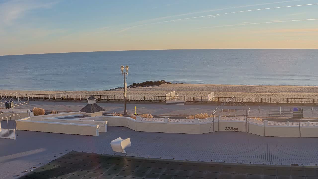 Long Branch Beach towards Northeast from Promenade Beach Club Live Cam - Long Branch, Monmouth, New Jersey, USA