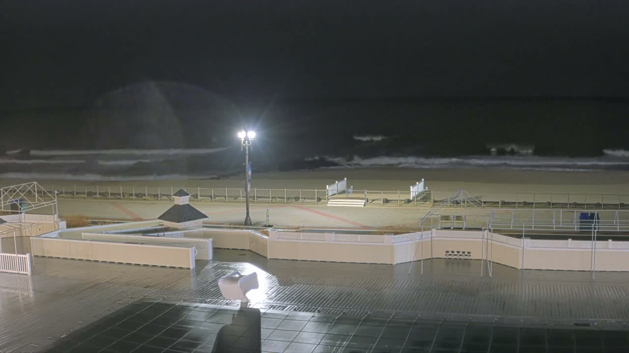 Long Branch Beach towards Northeast from Promenade Beach Club Live Cam - Long Branch, Monmouth, New Jersey, USA
