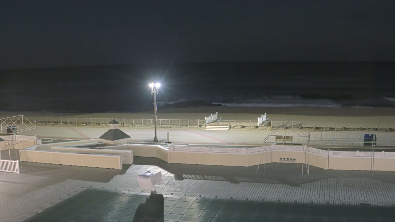 Long Branch Beach towards Northeast from Promenade Beach Club Live Cam - Long Branch, Monmouth, New Jersey, USA