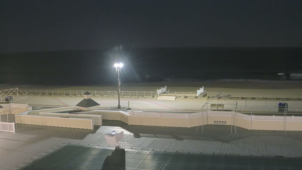 Long Branch Beach towards Northeast from Promenade Beach Club Live Cam - Long Branch, Monmouth, New Jersey, USA
