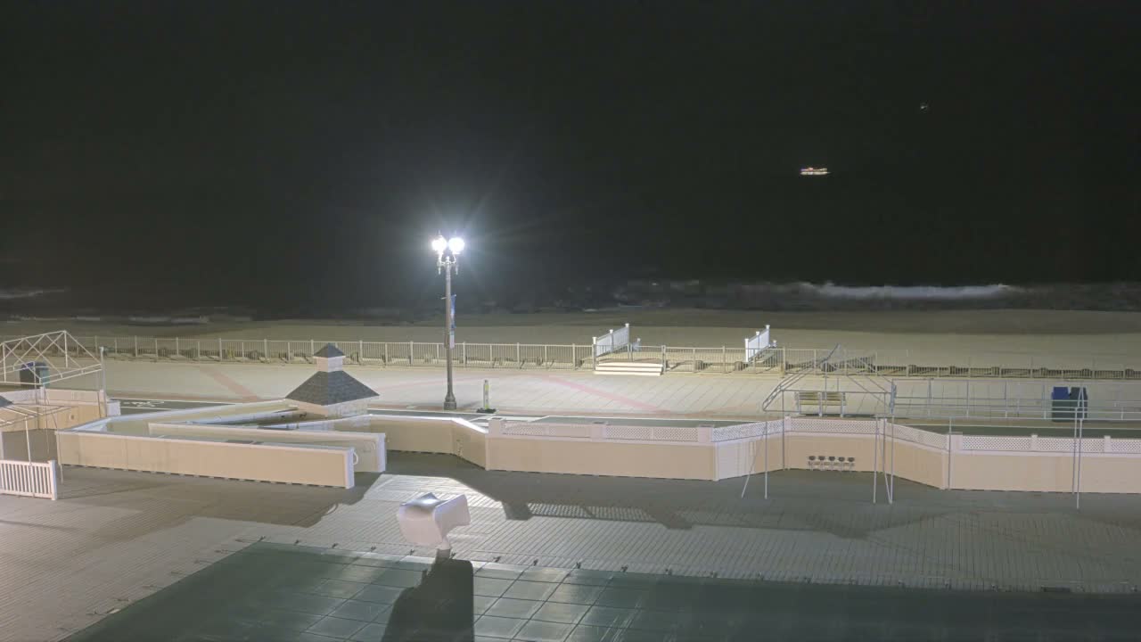 Long Branch Beach towards Northeast from Promenade Beach Club Live Cam - Long Branch, Monmouth, New Jersey, USA