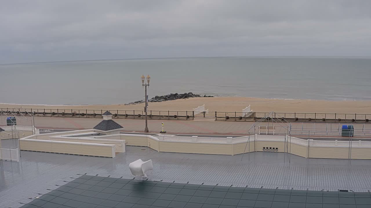 Long Branch Beach towards Northeast from Promenade Beach Club Live Cam - Long Branch, Monmouth, New Jersey, USA