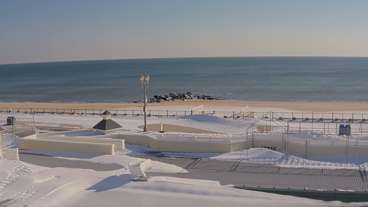Long Branch Beach towards Northeast from Promenade Beach Club Live Cam - Long Branch, Monmouth, New Jersey, USA