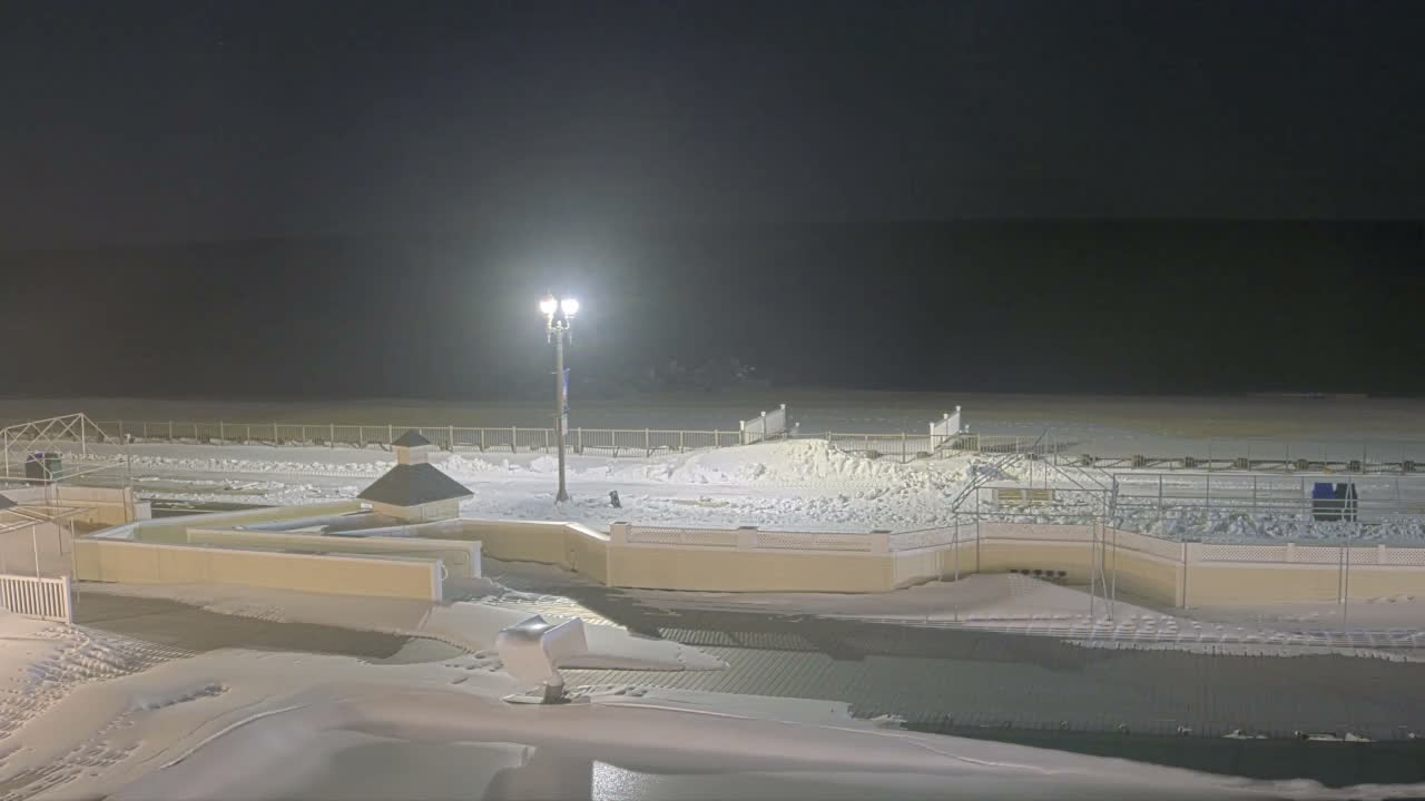 Long Branch Beach towards Northeast from Promenade Beach Club Live Cam - Long Branch, Monmouth, New Jersey, USA
