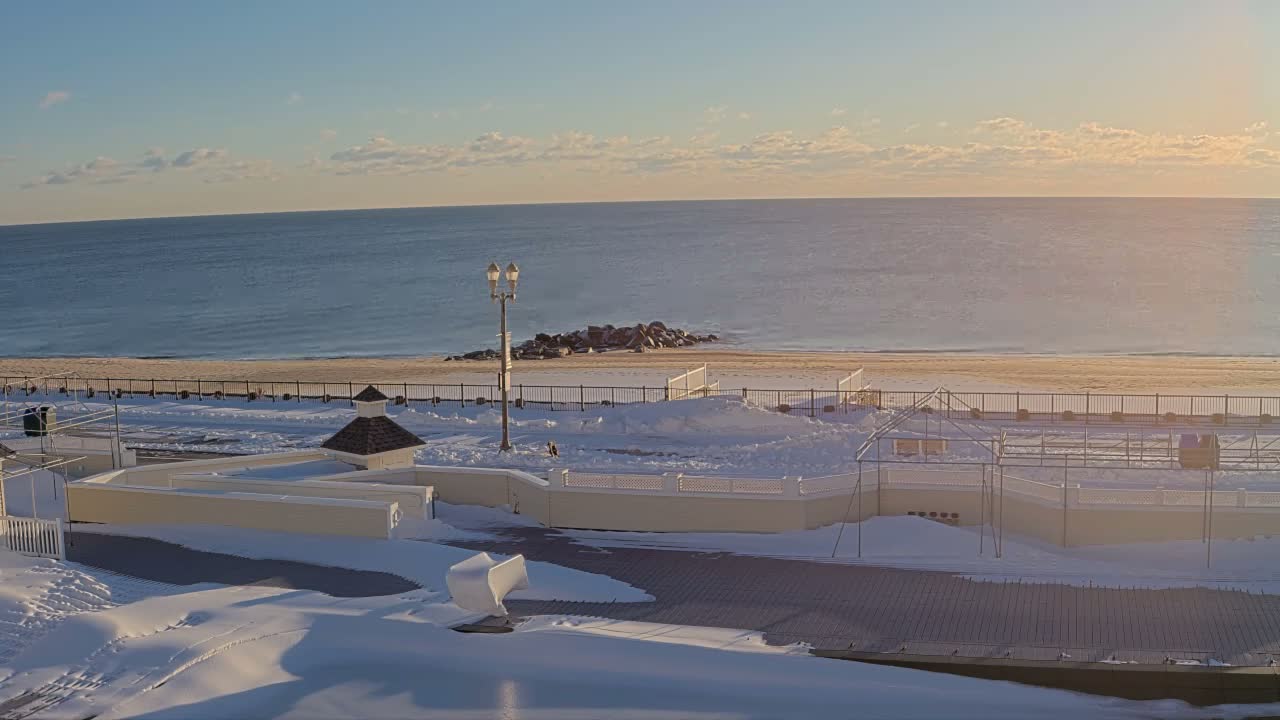 Long Branch Beach towards Northeast from Promenade Beach Club Live Cam - Long Branch, Monmouth, New Jersey, USA