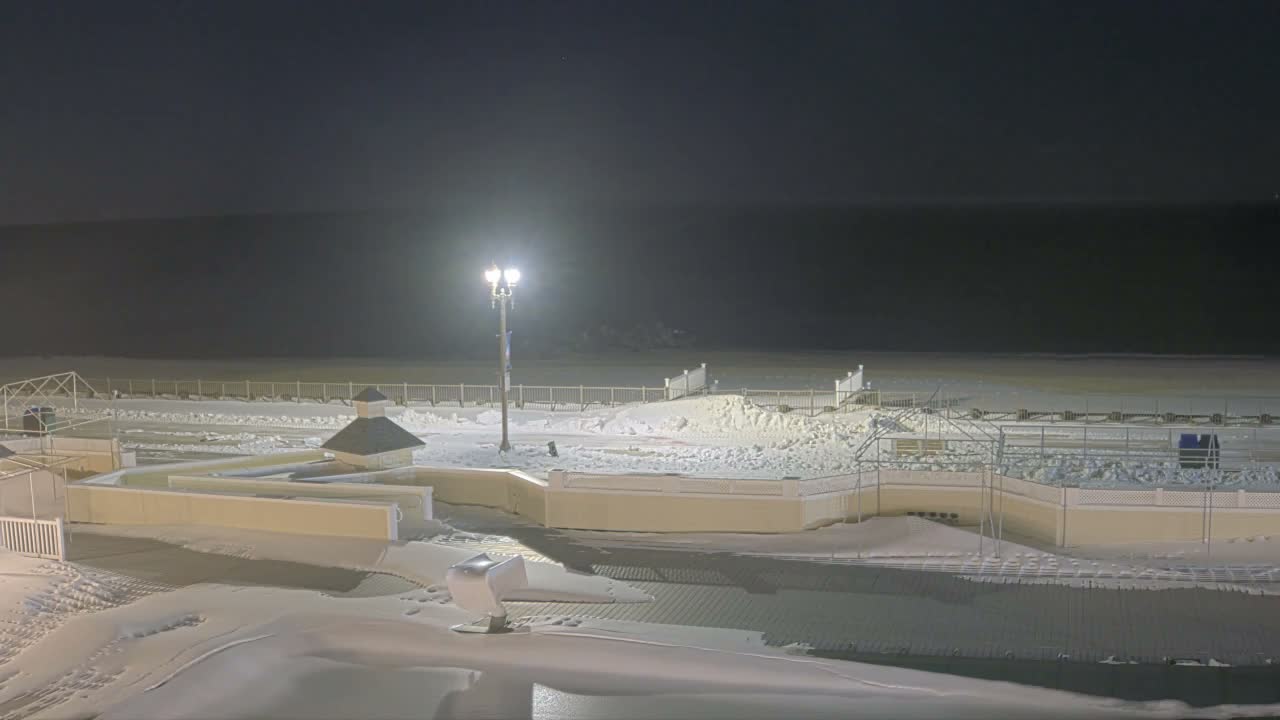 Long Branch Beach towards Northeast from Promenade Beach Club Live Cam - Long Branch, Monmouth, New Jersey, USA