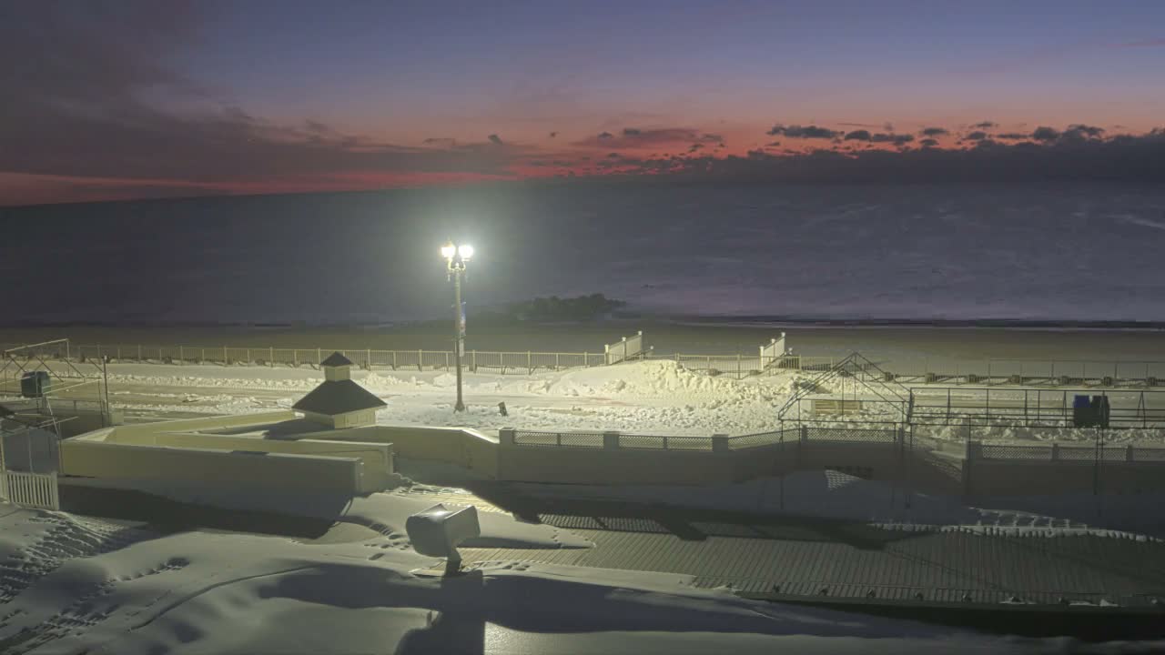 Long Branch Beach towards Northeast from Promenade Beach Club Live Cam - Long Branch, Monmouth, New Jersey, USA