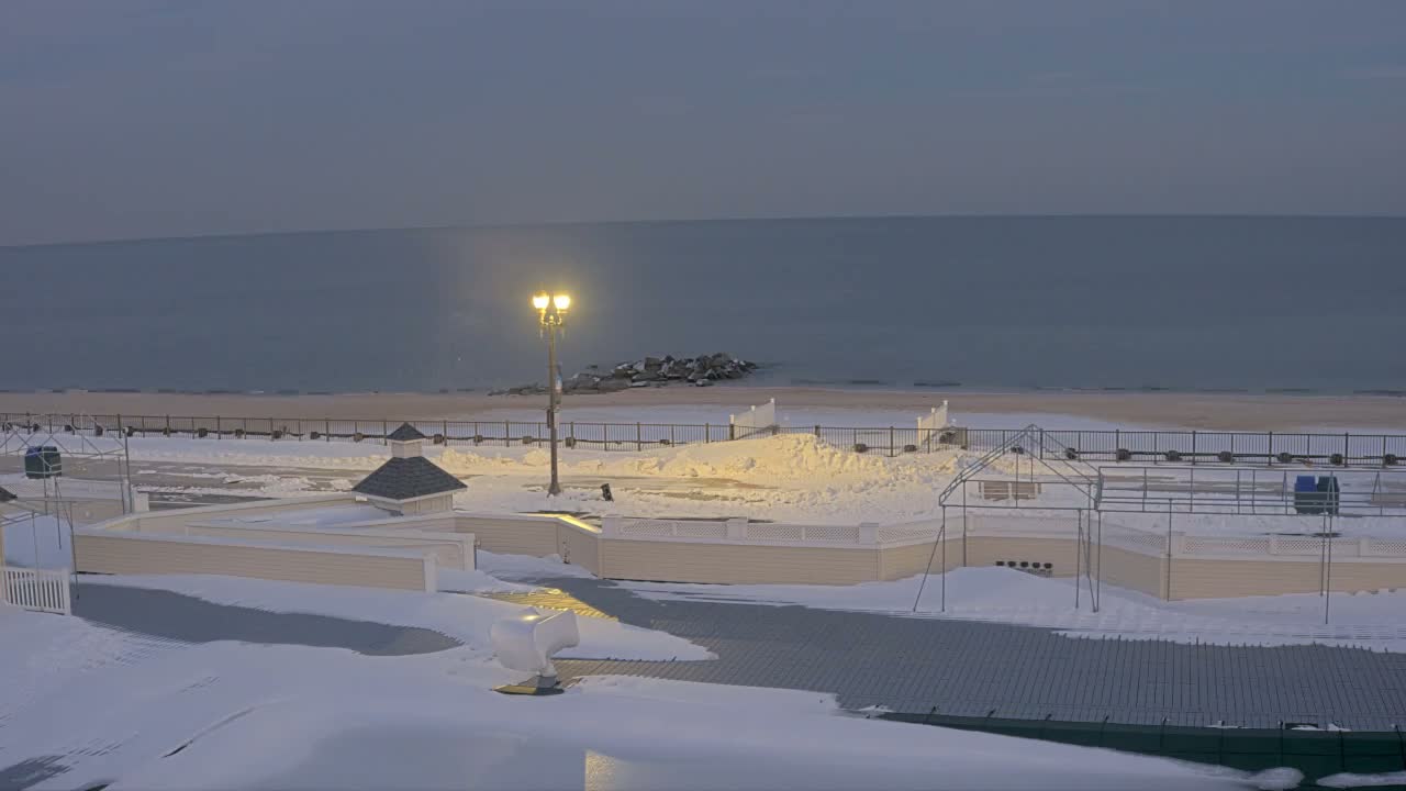 Long Branch Beach towards Northeast from Promenade Beach Club Live Cam - Long Branch, Monmouth, New Jersey, USA