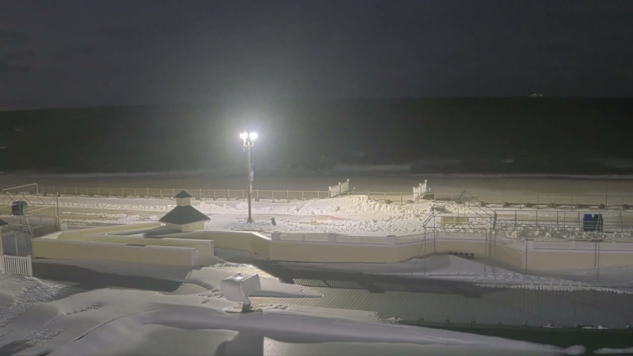 Long Branch Beach towards Northeast from Promenade Beach Club Live Cam - Long Branch, Monmouth, New Jersey, USA
