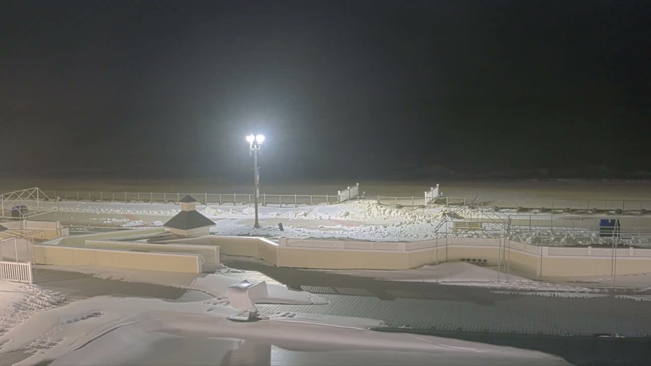 Long Branch Beach towards Northeast from Promenade Beach Club Live Cam - Long Branch, Monmouth, New Jersey, USA