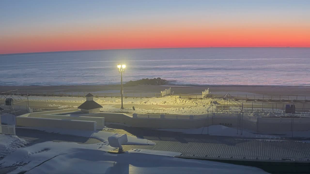 Long Branch Beach towards Northeast from Promenade Beach Club Live Cam - Long Branch, Monmouth, New Jersey, USA