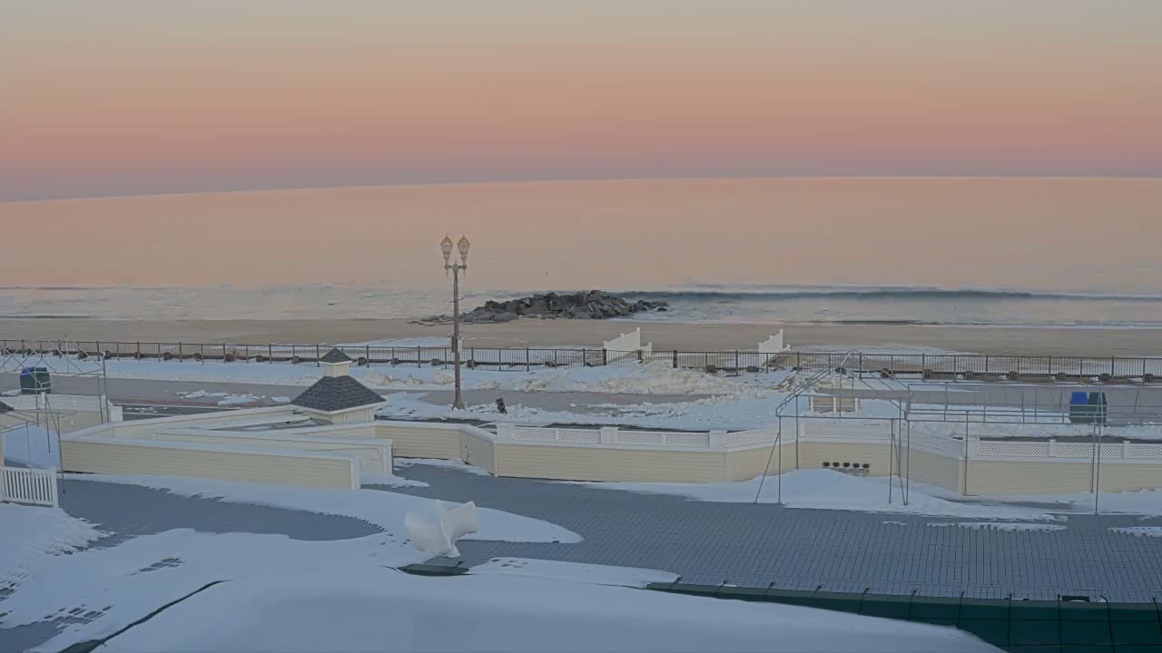 Long Branch Beach towards Northeast from Promenade Beach Club Live Cam - Long Branch, Monmouth, New Jersey, USA