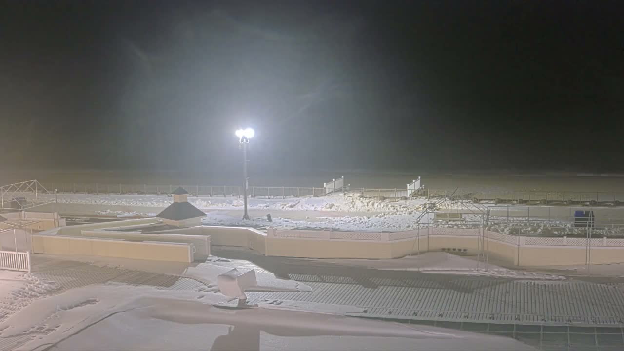 Long Branch Beach towards Northeast from Promenade Beach Club Live Cam - Long Branch, Monmouth, New Jersey, USA