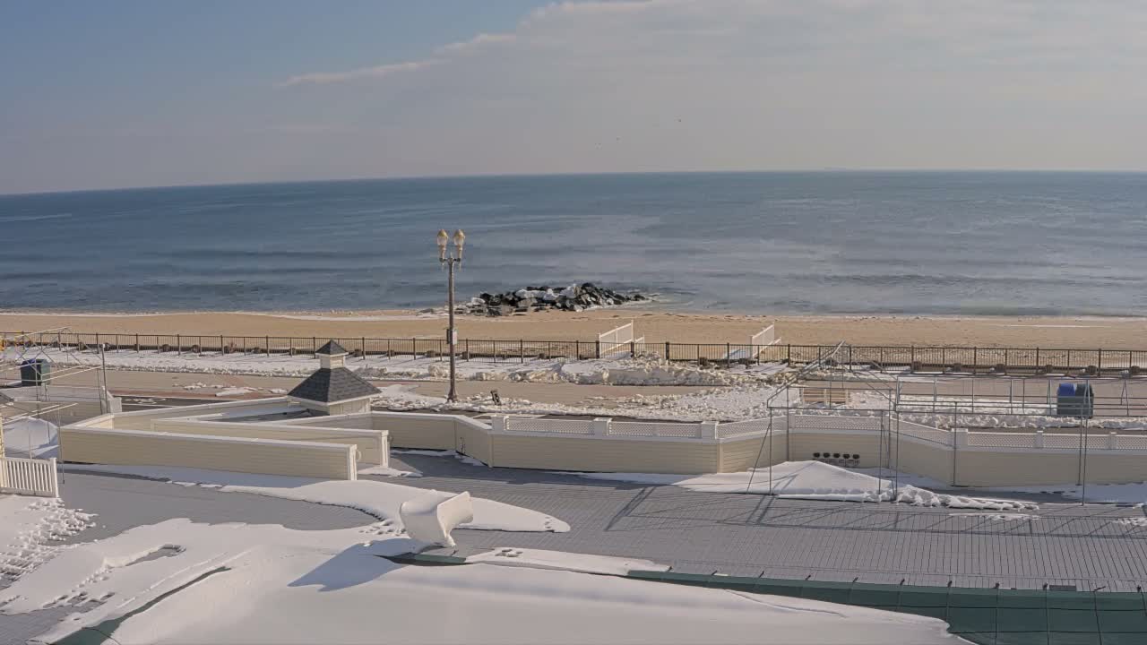 Long Branch Beach towards Northeast from Promenade Beach Club Live Cam - Long Branch, Monmouth, New Jersey, USA