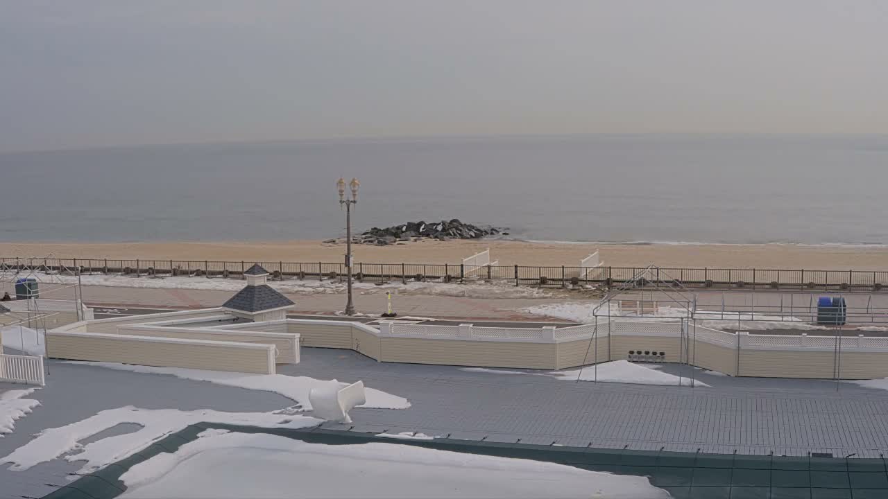 Long Branch Beach towards Northeast from Promenade Beach Club Live Cam - Long Branch, Monmouth, New Jersey, USA