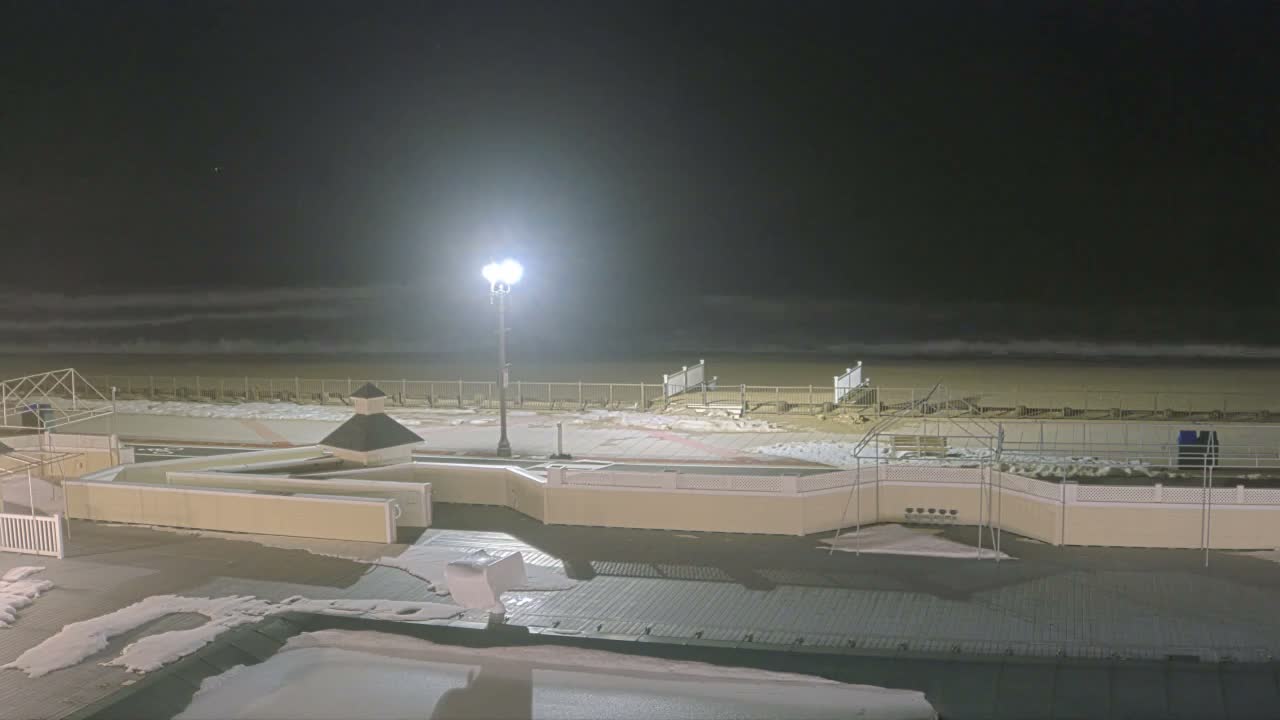 Long Branch Beach towards Northeast from Promenade Beach Club Live Cam - Long Branch, Monmouth, New Jersey, USA