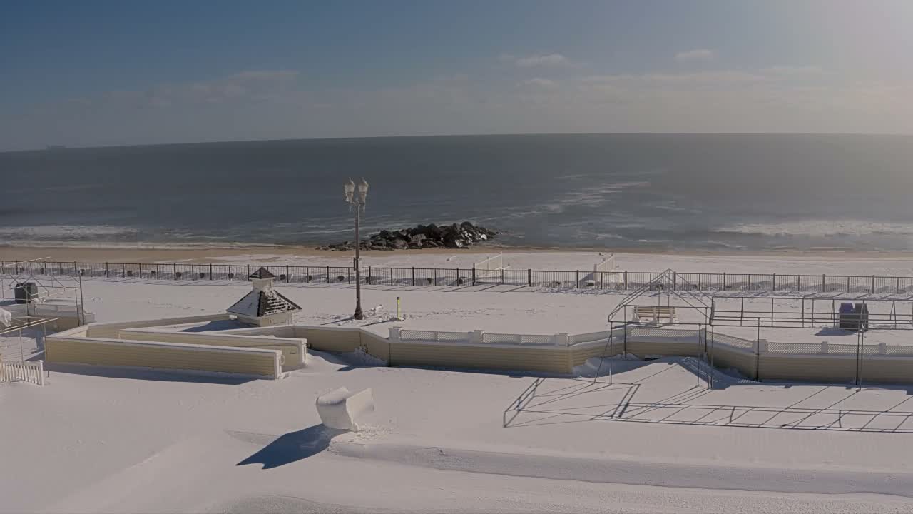 Long Branch Beach towards Northeast from Promenade Beach Club Live Cam - Long Branch, Monmouth, New Jersey, USA