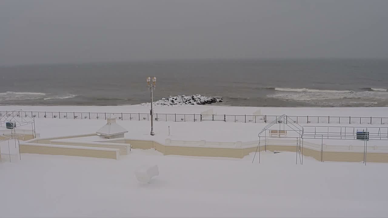 Long Branch Beach towards Northeast from Promenade Beach Club Live Cam - Long Branch, Monmouth, New Jersey, USA