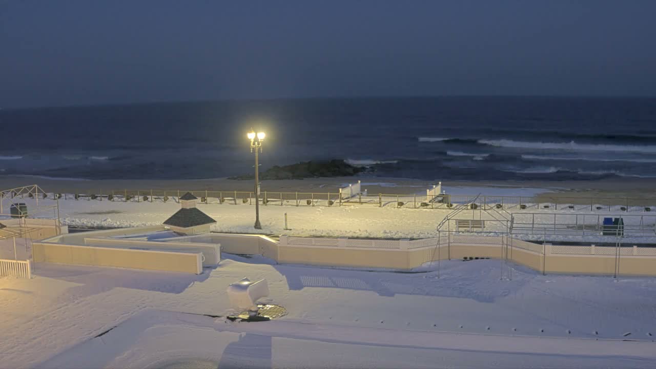 Long Branch Beach towards Northeast from Promenade Beach Club Live Cam - Long Branch, Monmouth, New Jersey, USA