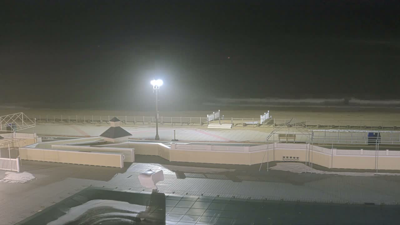 Long Branch Beach towards Northeast from Promenade Beach Club Live Cam - Long Branch, Monmouth, New Jersey, USA
