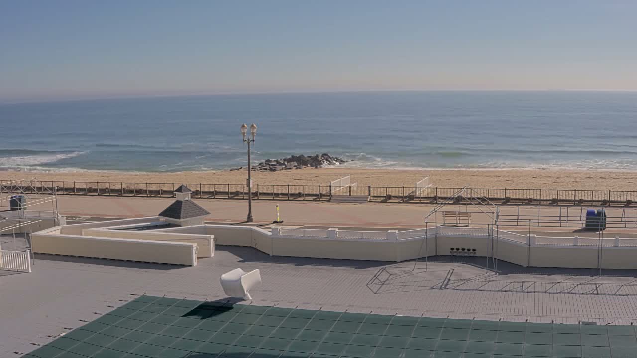 Long Branch Beach towards Northeast from Promenade Beach Club Live Cam - Long Branch, Monmouth, New Jersey, USA