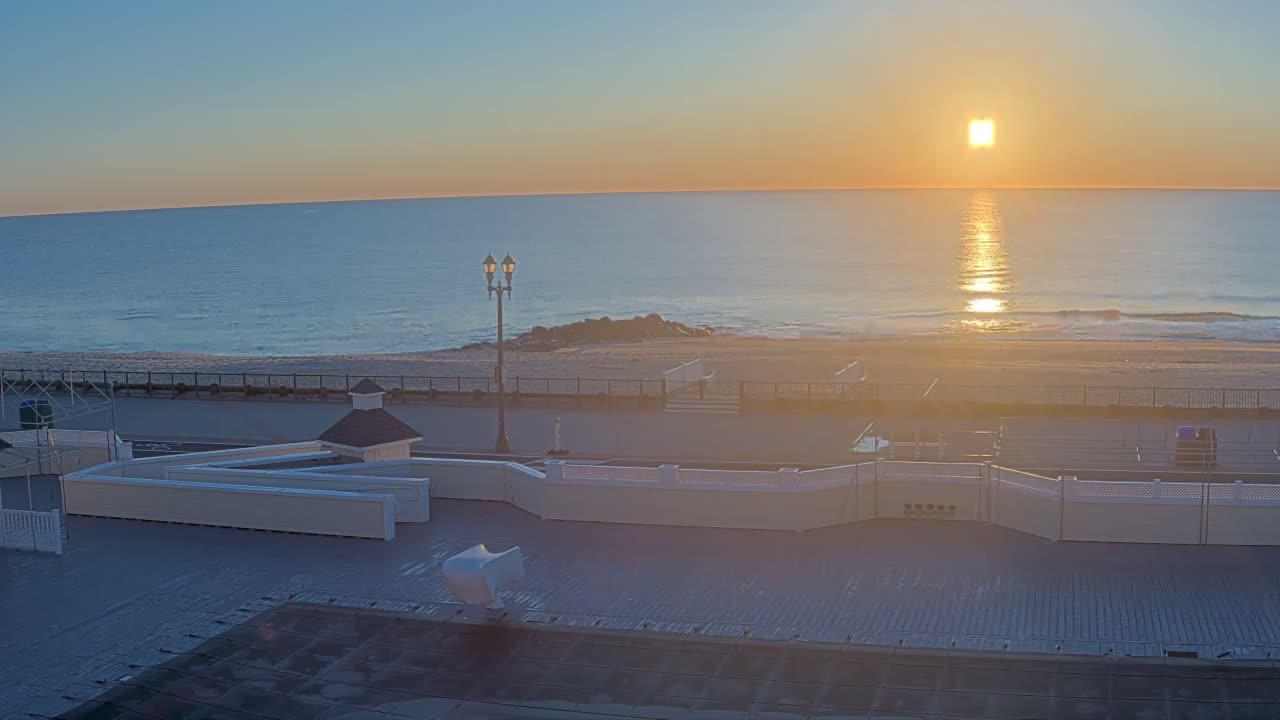 Long Branch Beach towards Northeast from Promenade Beach Club Live Cam - Long Branch, Monmouth, New Jersey, USA