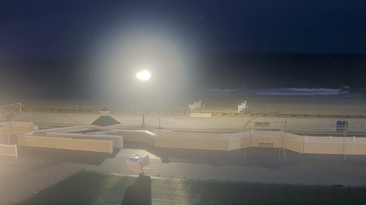 Long Branch Beach towards Northeast from Promenade Beach Club Live Cam - Long Branch, Monmouth, New Jersey, USA