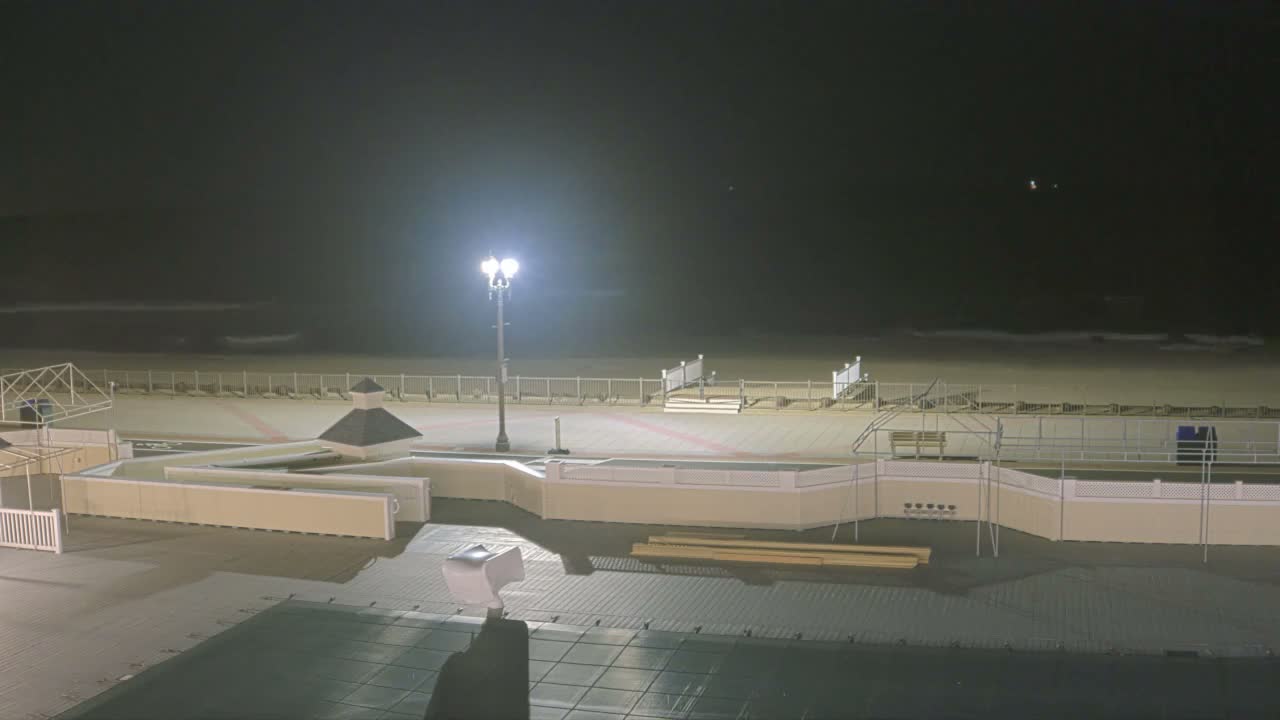 Long Branch Beach towards Northeast from Promenade Beach Club Live Cam - Long Branch, Monmouth, New Jersey, USA