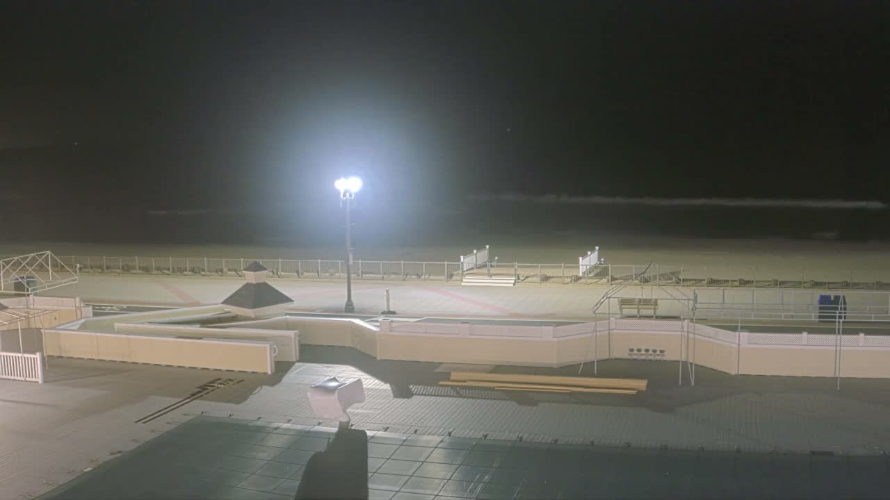 Long Branch Beach towards Northeast from Promenade Beach Club Live Cam - Long Branch, Monmouth, New Jersey, USA