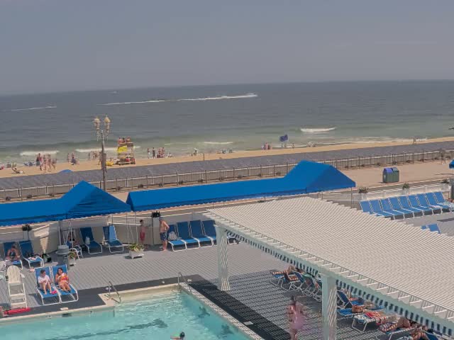 Long Branch Beach towards Southeast from Promenade Beach Club Live Cam - Long Branch, Monmouth, New Jersey, USA
