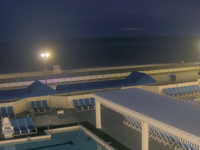 Long Branch Beach towards Southeast from Promenade Beach Club Live Cam - Long Branch, Monmouth, New Jersey, USA