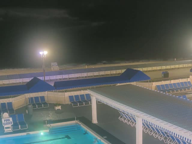 Long Branch Beach towards Southeast from Promenade Beach Club Live Cam - Long Branch, Monmouth, New Jersey, USA