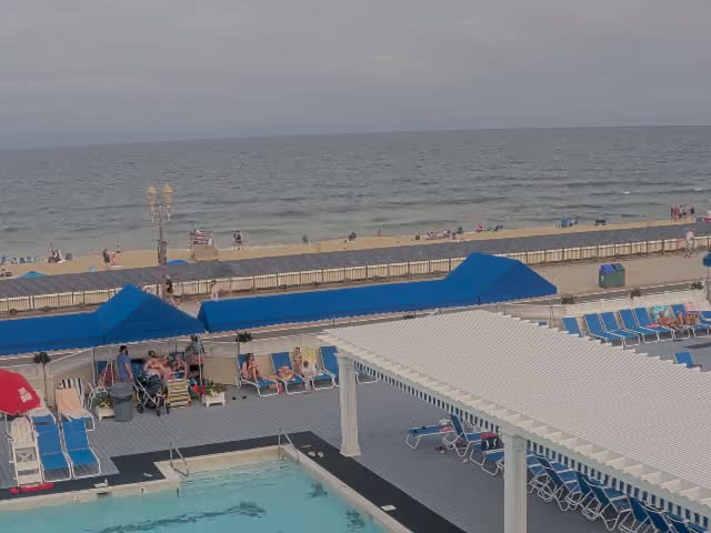 Long Branch Beach towards Southeast from Promenade Beach Club Live Cam - Long Branch, Monmouth, New Jersey, USA
