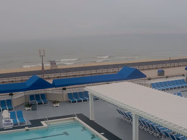 Long Branch Beach towards Southeast from Promenade Beach Club Live Cam - Long Branch, Monmouth, New Jersey, USA