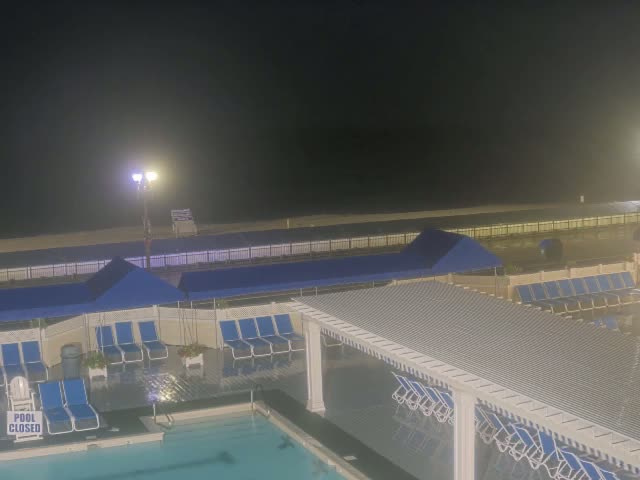 Long Branch Beach towards Southeast from Promenade Beach Club Live Cam - Long Branch, Monmouth, New Jersey, USA
